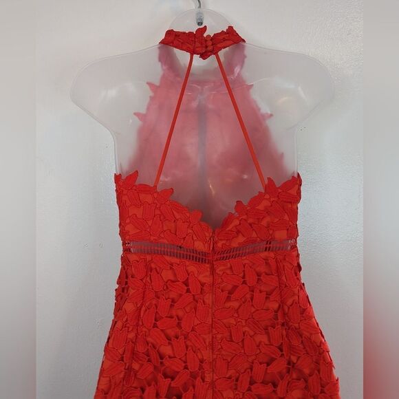 Bardot Gardencore Tomato Coquette Girl Feminine Coastal Beachy Chic Dress 6 - Picture 7 of 9